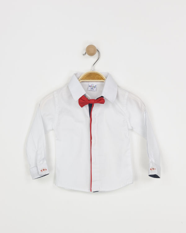 Picture of PB30314 - BOYS CLASSIC SHIRT WITH TOUCH OF RED